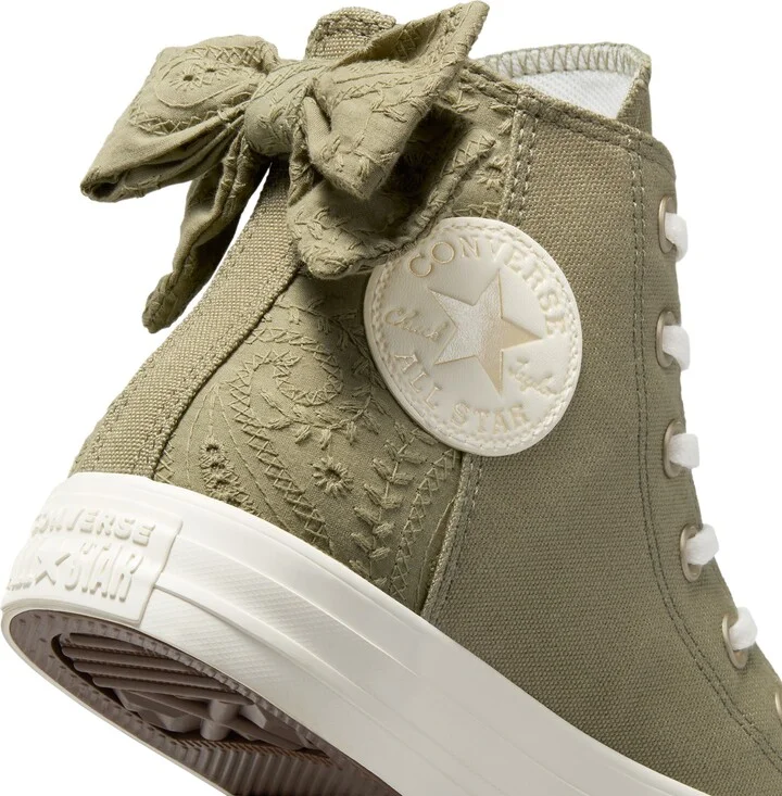 Embroidered High Top Twill Sneaker - Image 6