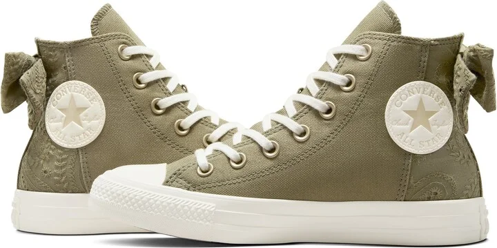 Embroidered High Top Twill Sneaker - Image 10