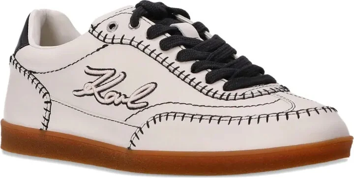 Embroidered Leather Sneakers - Image 2