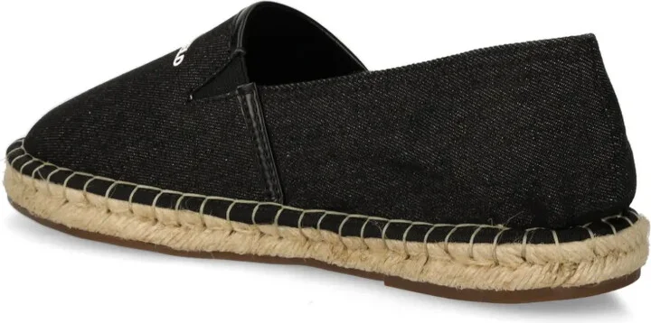 Embroidered Logo Denim Espadrilles - Image 3