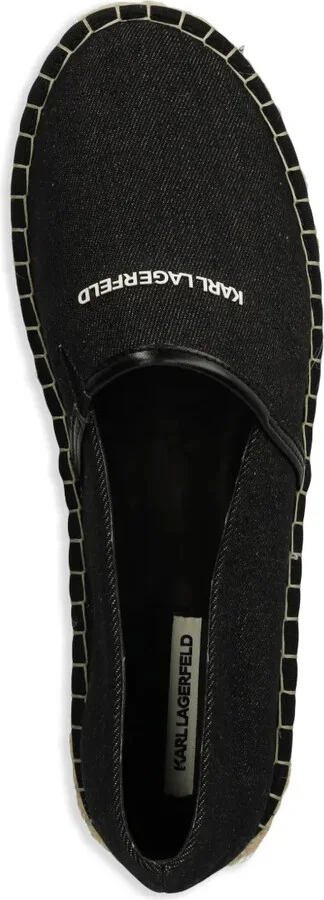 Embroidered Logo Denim Espadrilles - Image 4