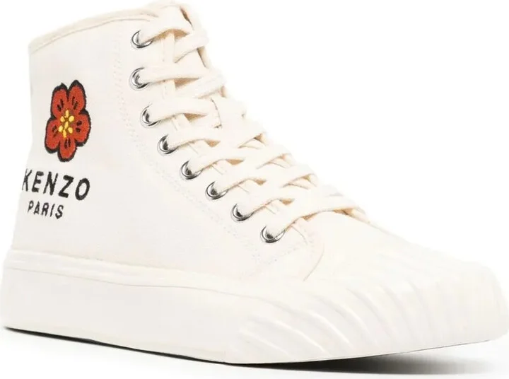 Embroidered-Logo Hi-Top Sneakers - Image 2