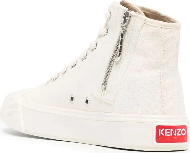 Embroidered-Logo Hi-Top Sneakers - Image 3