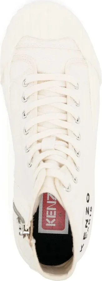 Embroidered-Logo Hi-Top Sneakers - Image 4