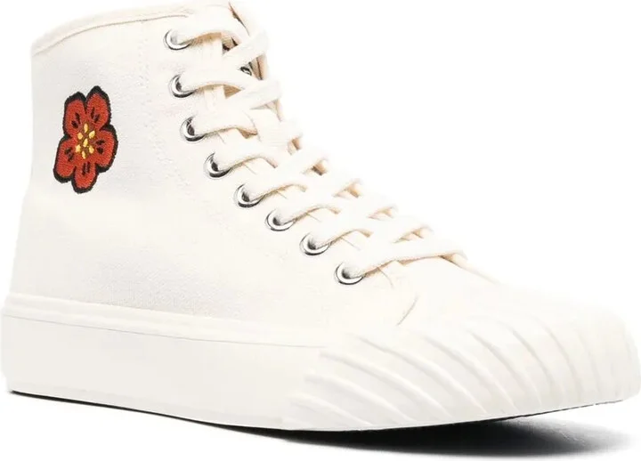 Embroidered-Logo High-Top Sneakers - Image 2