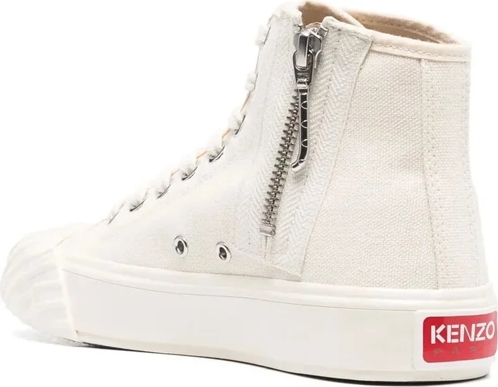 Embroidered-Logo High-Top Sneakers - Image 3