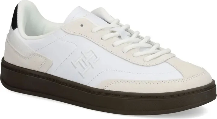 Embroidered-Logo Leather Sneakers - Image 2