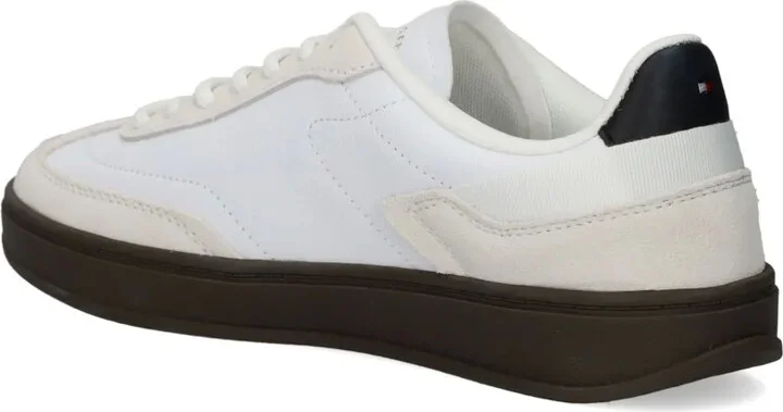 Embroidered-Logo Leather Sneakers - Image 3