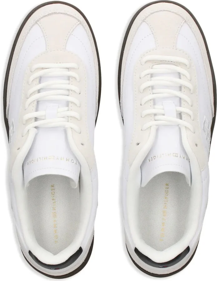 Embroidered-Logo Leather Sneakers - Image 4