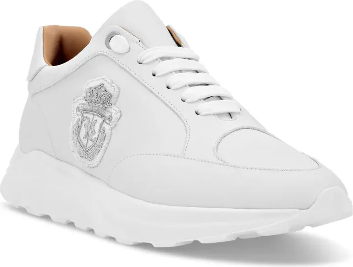 Embroidered-Logo Low-Top Sneakers - Image 2