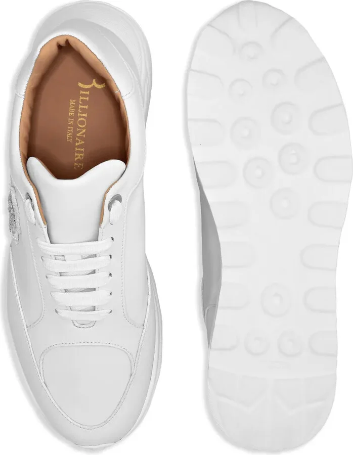 Embroidered-Logo Low-Top Sneakers - Image 3