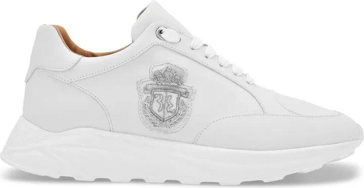 Embroidered-Logo Low-Top Sneakers