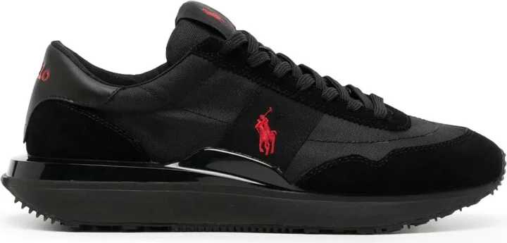 Embroidered-Logo Low-Top Sneakers