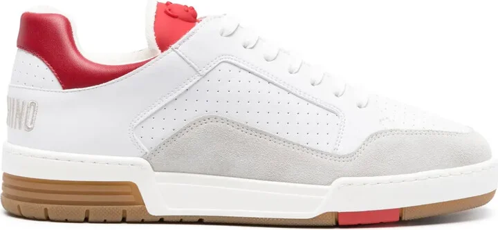 Embroidered-Logo Panelled Trainers