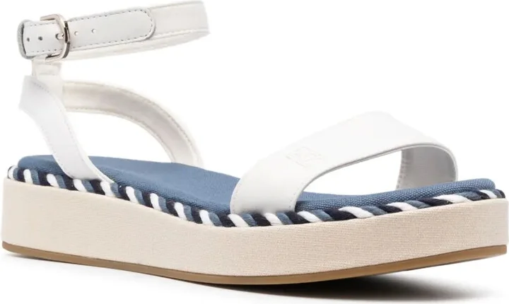 Embroidered-Logo Platform Sandals - Image 2