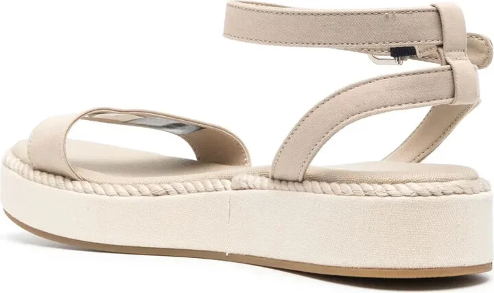 Embroidered-Logo Platform Sandals - Image 3