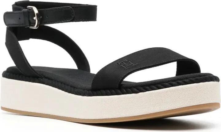 Embroidered-Logo Platform Sandals - Image 2