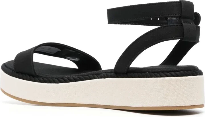 Embroidered-Logo Platform Sandals - Image 3