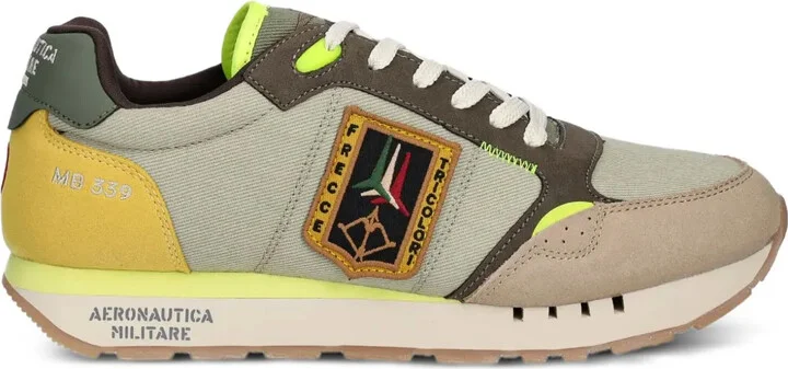 Embroidered-Logo Retro Sneakers