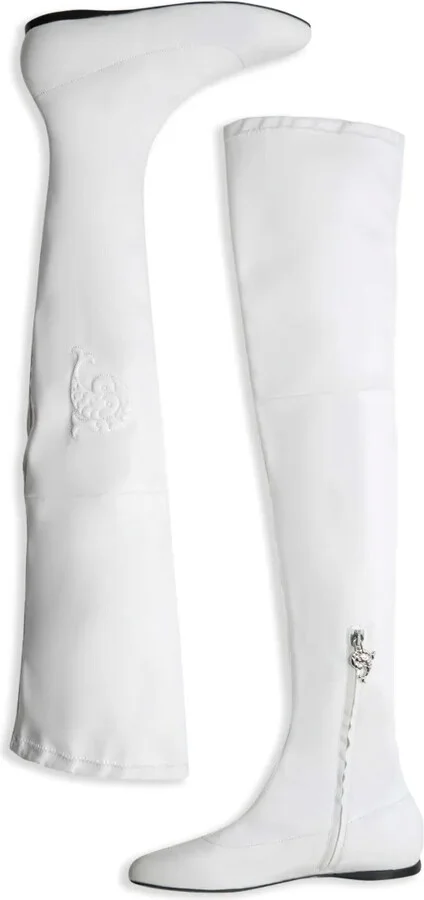 Embroidered Logo Slip-On Boots - Image 5