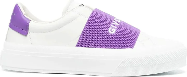 Embroidered-Logo Slip-On Sneakers