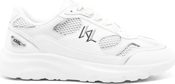 Embroidered-Logo Sneakers