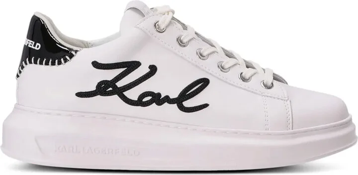 Embroidered-Logo Sneakers