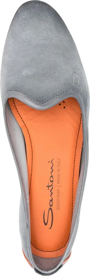 Embroidered-Logo Suede Slippers - Image 4
