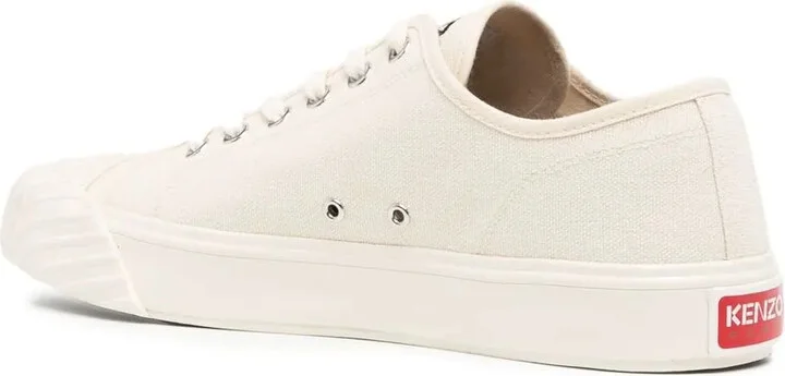 Embroidered-Motif Low-Top Sneakers - Image 3