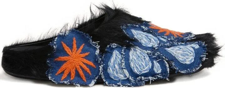 Embroidered Mules