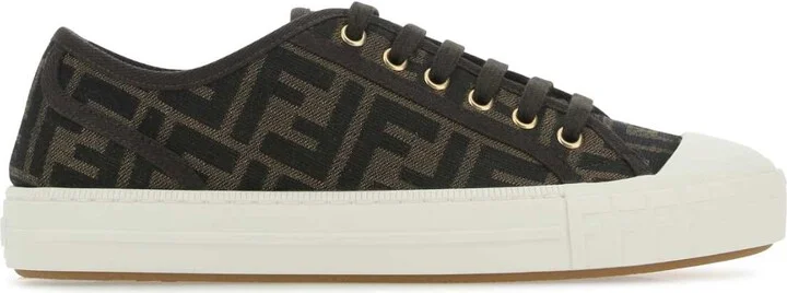 Embroidered Nylon Blend Dominio Sneakers