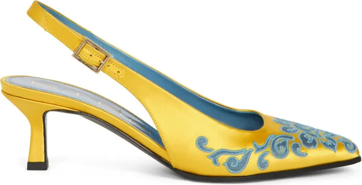 Embroidered Pumps