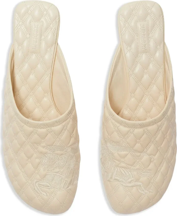 Embroidered Quilted Mules - Image 2