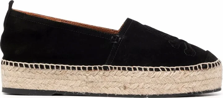 Embroidered-Skull Espadrilles