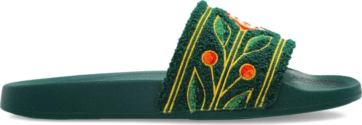Embroidered Slides