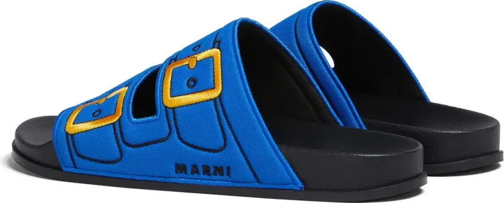 Embroidered Slip-On Slides - Image 3