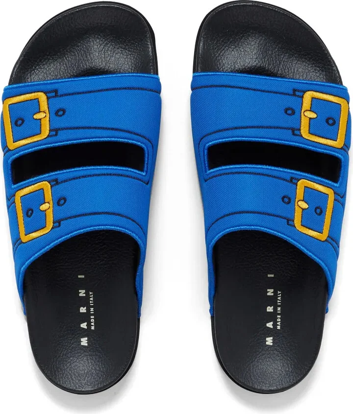 Embroidered Slip-On Slides - Image 4