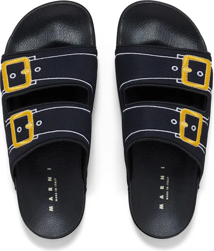 Embroidered Slip-On Slides - Image 4