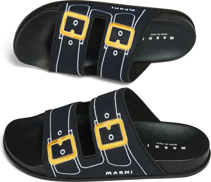 Embroidered Slip-On Slides - Image 5