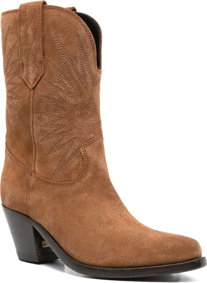 Embroidered Suede Boots - Image 2