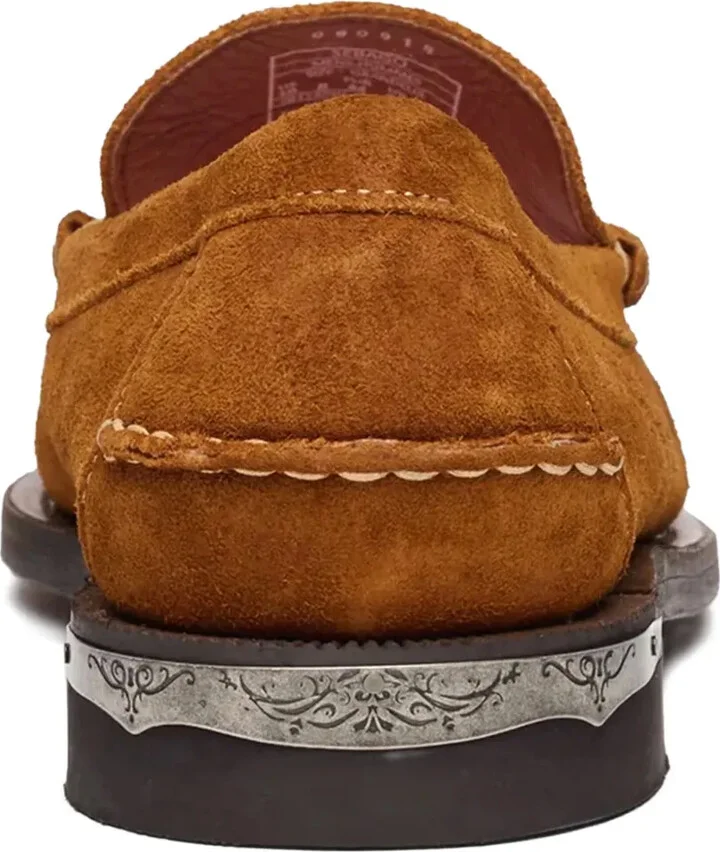 Embroidered Suede Loafers - Image 2