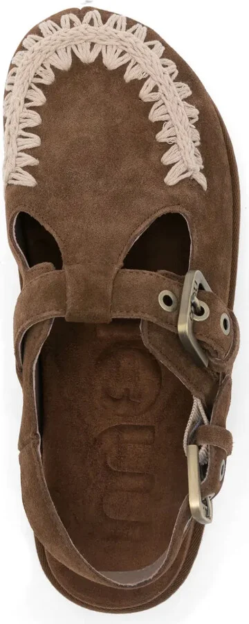 Embroidered Suede Mules - Image 4