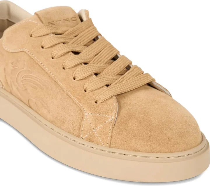 Embroidered Suede Sneakers - Image 4
