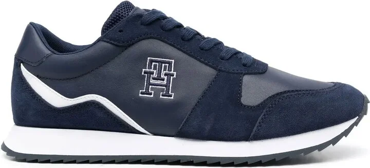 embroidered TH monogram low-top sneakers