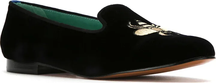 embroidered velvet Bugs loafers - Image 2