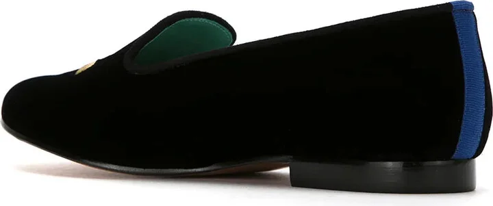 embroidered velvet Bugs loafers - Image 3