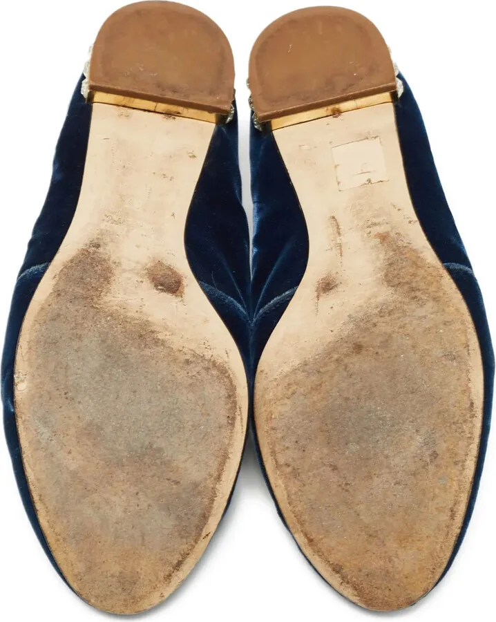 Embroidered Velvet Loafers - Image 3