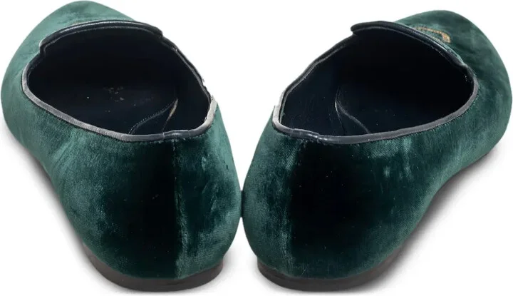 Embroidered Velvet Loafers - Image 4
