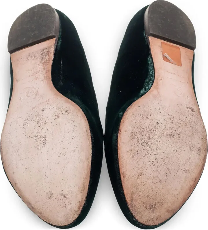 Embroidered Velvet Loafers - Image 5