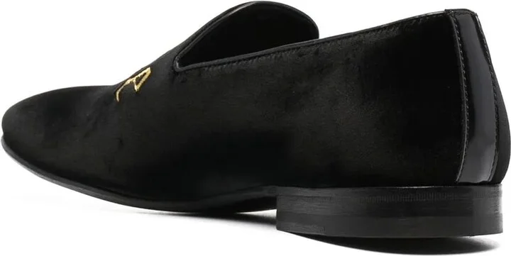 Embroidered Velvet Loafers - Image 3